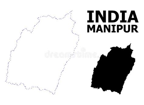 Manipur Map Outline