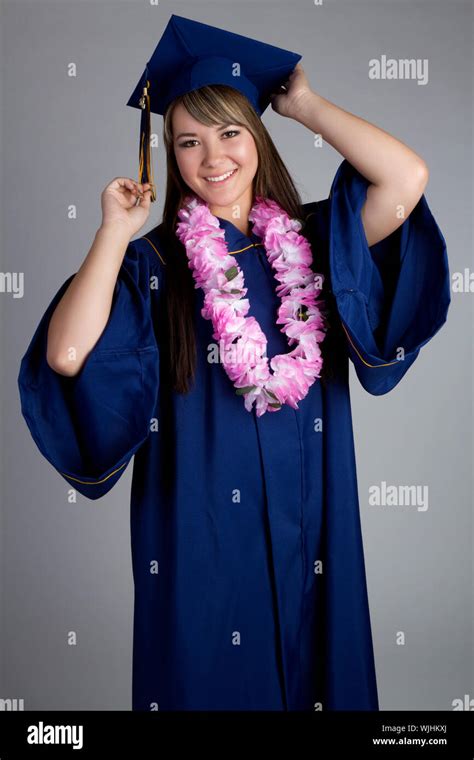 Beautiful high school graduation girl Stock Photo - Alamy