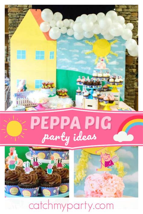 Peppa Pig / Birthday "Peppa Pig 1st Birthday Party " | Catch My Party ...