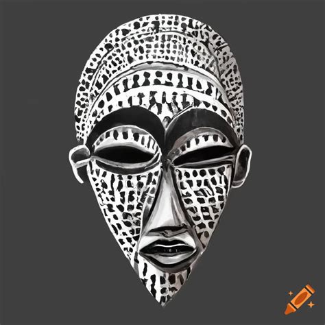 African Tribal Art Black And White