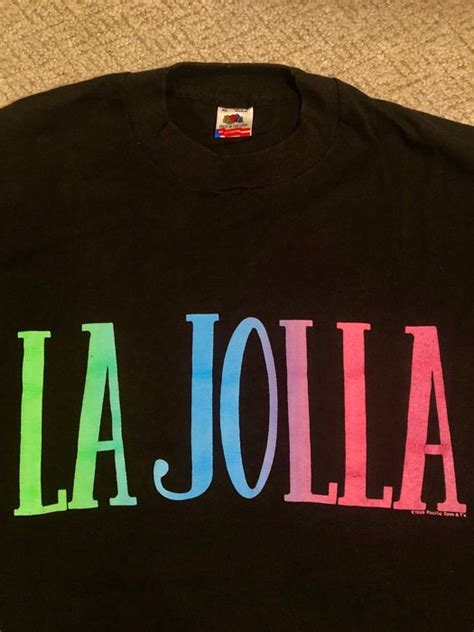 Vintage 1989 La Jolla Neon Font Logo Narcos Drug Cartel Made USA 90s | Grailed