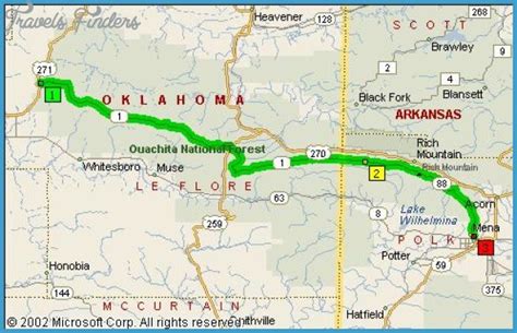 Mena Arkansas Map - TravelsFinders.Com