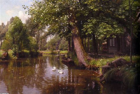 Art Reproductions Flodbred by Peder Mork Monsted (1859-1941, Denmark ...