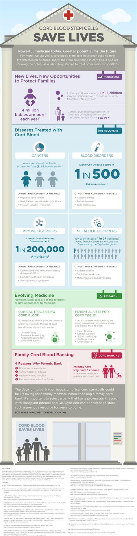 Cord Blood Stem Cells Treatment Infographic