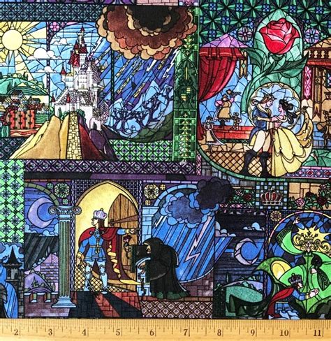 Beauty And The Beast Stained Glass Window