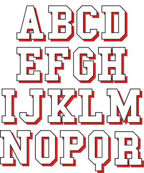 College Block Applique Font (4 sizes) — JA Digitizing Studios