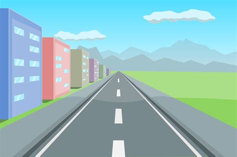 Road Perspective Drawing at GetDrawings | Free download