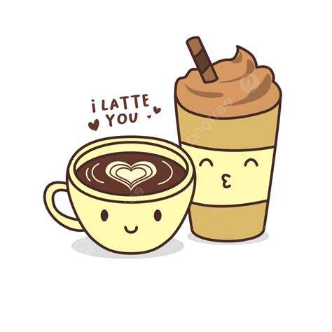 Cute Hand Drawn Coffee, Cute, Coffee, Cartoon PNG and Vector with Transparent Background for ...