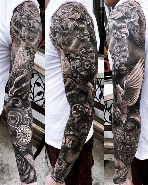 Pin by Mario Obermair on Full Sleeve Tattoo Designs | Greek tattoos, Mythology tattoos, Tattoos