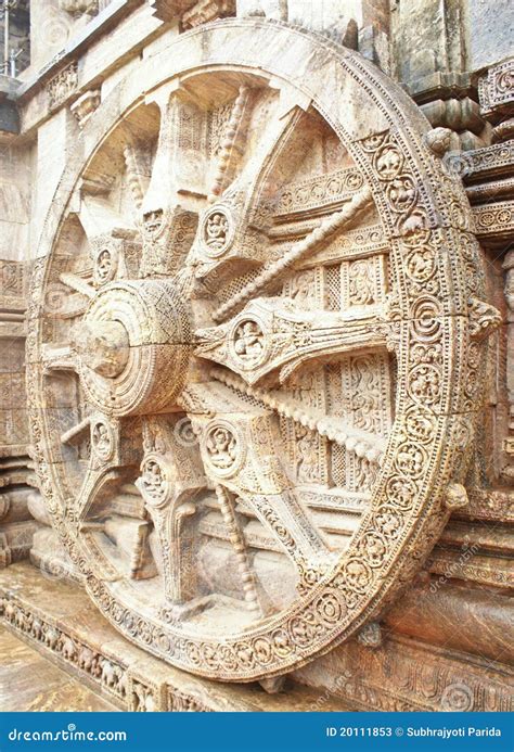 The Wheel Of Sun God's Chariot At Konark Temple Stock Photos - Image: 20111853