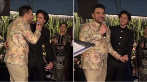 Video Arhaan Khan sings at father Arbaaz Khan's second wedding with ...