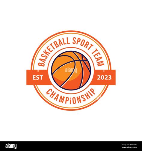 Basketball club logo badge vector image. Basketball Club Logo Template Creator for Sports Team ...