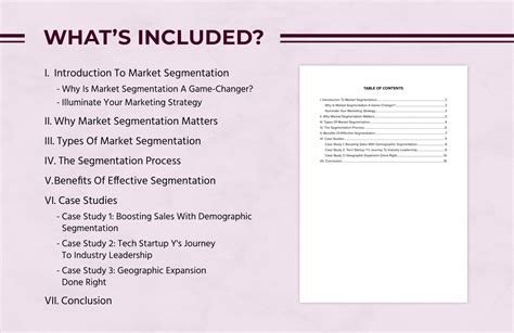 Marketing Market Segmentation Pamphlet Template in Word, PDF, Google Docs - Download | Template.net