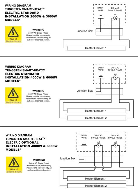 Bromic Tungsten Smart-Heat Electric Heater - WIRING DIAGRAM - Manuals+