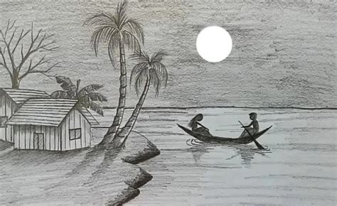 39+ Sketsa Gambar Pemandangan Pantai Serta Warnanya Tahun Ini - Sketboy