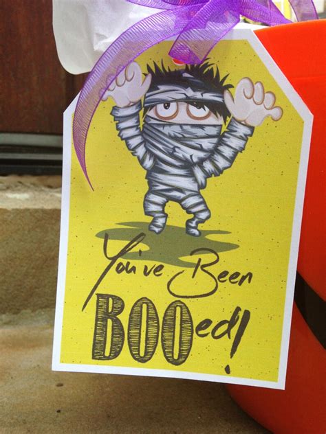 You've Been Boo'ed Sign, Boo Sign, Halloween Printable, Trick or Treat ...