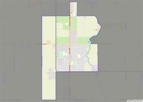 Map of Lamont CDP, California - Thong Thai Real