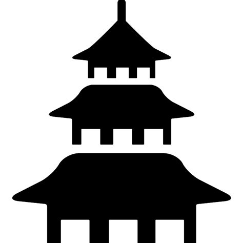 Chinese Pagoda Vector SVG Icon - SVG Repo