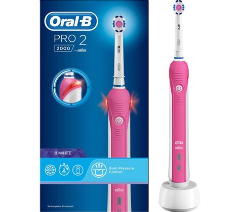 Buy ORAL B Pro 2000 Electric Toothbrush - Pink | Free Delivery | Currys