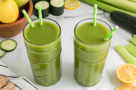 Green Juice Recipe with Lemon & Ginger - Clean Eating Kitchen