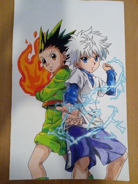 Gon and Killua [Fanart] by RafaelAvd (DevianArt) : r/HunterXHunter