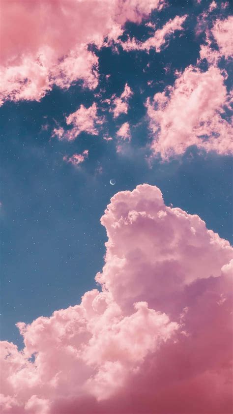 Download Pink And Blue Clouds Cumulus Wallpaper | Wallpapers.com