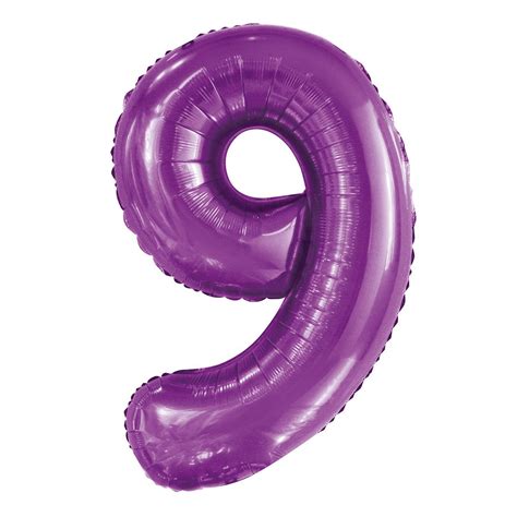 Number 1 Purple Foil Balloon 86cm - Party Savers