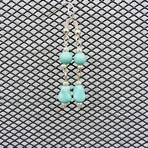 Turquoise Stone Earrings | Jewelry I made | Jennifer C. | Flickr