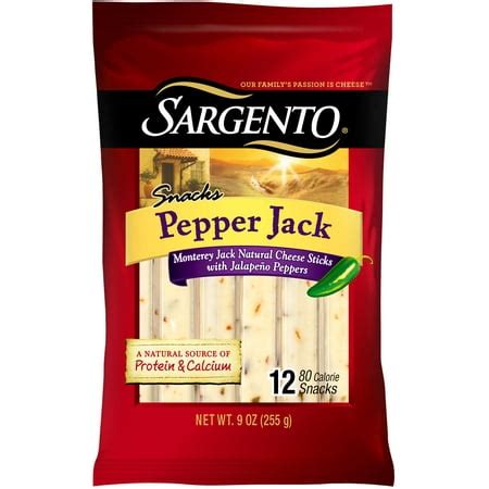 Sargento Pepper Jack Cheese Sticks, 12 ct - Walmart.com