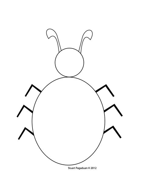 Ladybug Outline No Spots