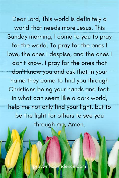 Sunday Morning Prayer: 5 Uplifting Examples! - Pray With Confidence