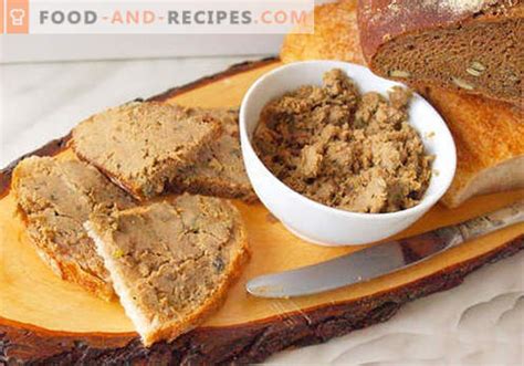 Goose pate - the best recipes. How to properly and tasty cook goose pate.