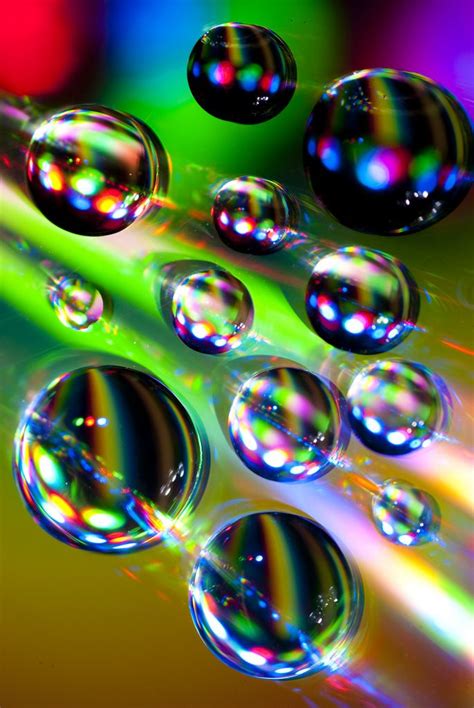 Rainbow Color Explosion in Water Drops | by TxPilot Macro Photography, Amazing Photography ...