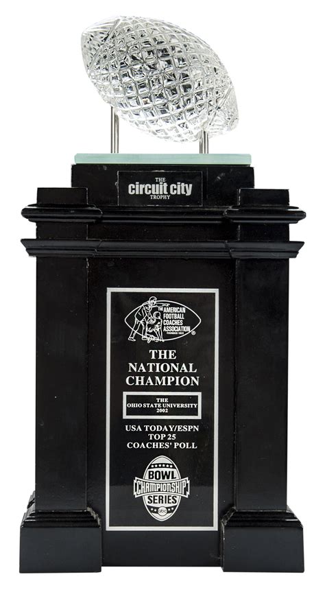 Lot Detail - 2002 Ohio State Coaches National Championship Trophy