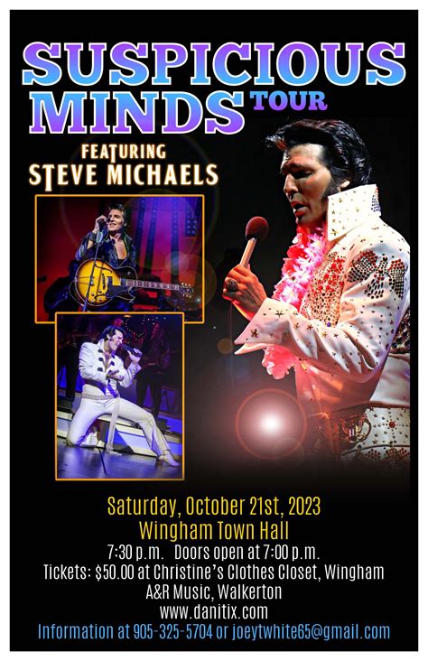 Elvis Show – Suspicious Minds Tour – Wingham Town Hall Theatre