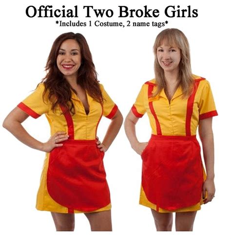 2 Broke Girls Max and Caroline Diner Waitress Costume - Walmart.com