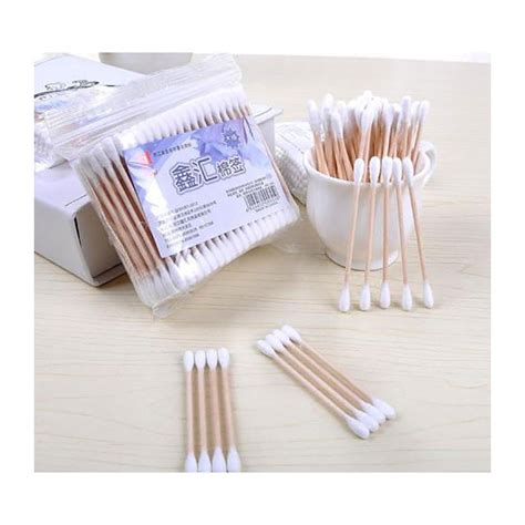 Lightweight Medical Cotton Swabs Wooden Stick Convenient Anti Bacterial