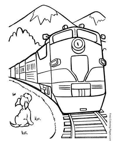 Train Coloring Pages