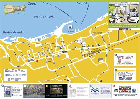 Map of Sorrento | Amalfi coast travel, Sorrento map, Sorrento