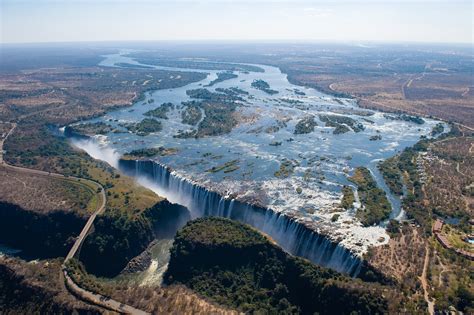 Victoria Falls Zambezi River Map