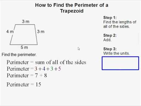 How to Find the Perimeter of a Trapezoid - YouTube