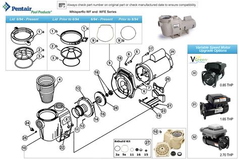 Pentair Whisperflo Pump Parts Diagram