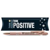 Think Positive Rose-Gold Stylus Pen - One-Color Personalization Available | Positive Promotions