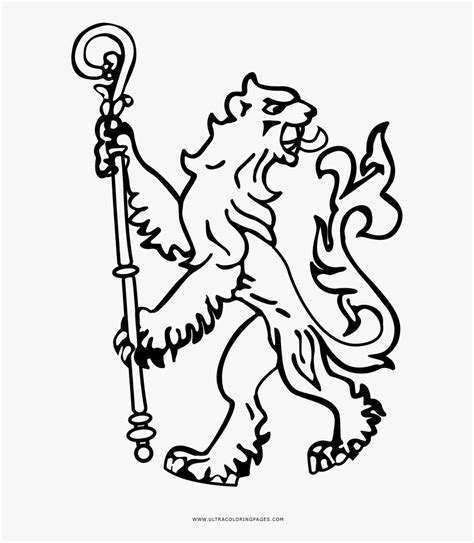 Chelsea Lion Coloring Page - Chelsea Lion Logo Png, Transparent Png ...