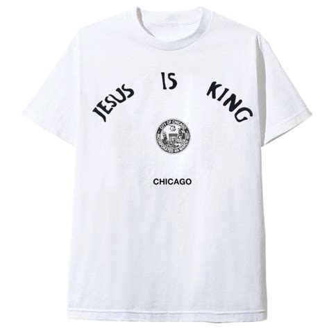 JESUS IS KING MERCH - WHITE TEE CHICAGO | MAGIC-CUSTOM.COM