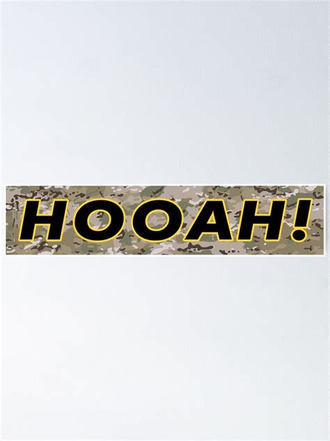 "Hooah! - US Army" Poster for Sale by Fast-Designs | Redbubble