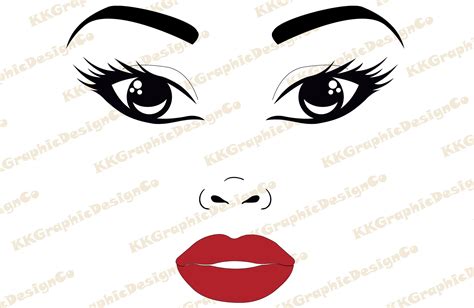 Woman face svg Woman head svg Lady face svg People clip art | Etsy