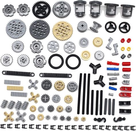 SEEMEY 118PCS Gear and Axle Parts set Compatible with Lego Technic ...