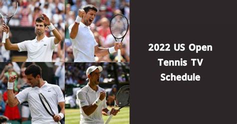 2022 US Open Tennis TV Schedule & Fixture - OT Sports