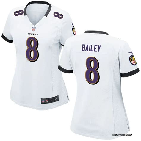 Nike Aaron Bailey Baltimore Ravens White Jersey - Women's